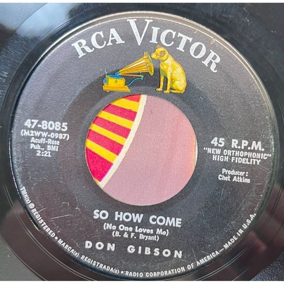 Don Gibson So How Come / Baby We're Really in Love 45 Country RCA Victor 8085 - Picture 1 of 6